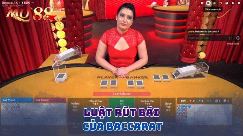 Luật rút bài của Baccarat